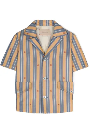 Gucci Logo-jacquard striped shirt