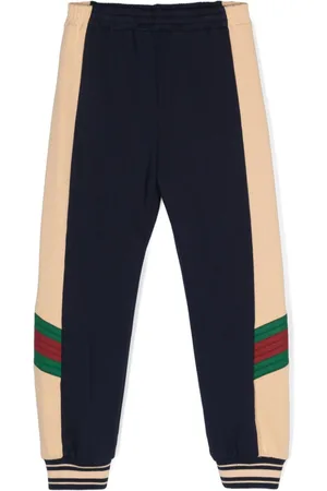 Gucci Web-detail cotton track trousers
