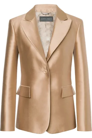 Alberta Ferretti Single-breasted satin blazer