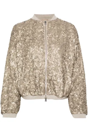 HERNO Sequin-embellished bomber jacket