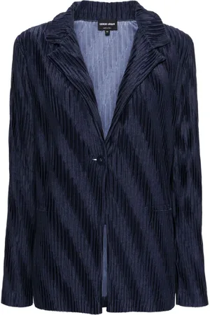 Giorgio Armani Plissé-effect blazer
