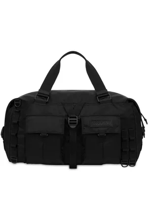 Moschino Logo-patch duffle bag
