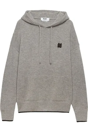 Msgm Logo-embroidered hoodie