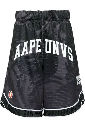 A Bathing Ape Logo-print track shorts