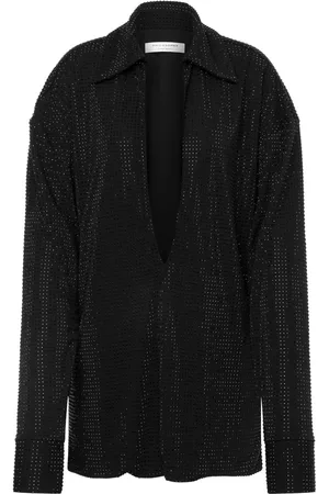 Serafini Rhinestoned V-neck blouse