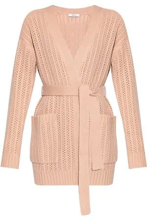 Max Mara Perforated-knit cardigan