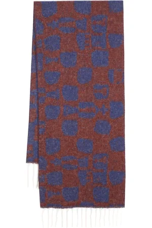 HENRIK VIBSKOV Chess pieces-jacquard wool scarf