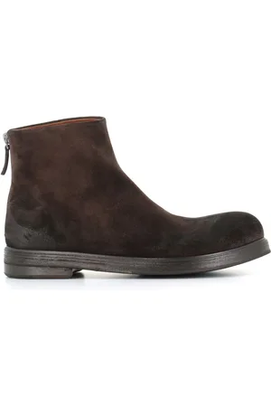 MARSÈLL Round-toe leather boots