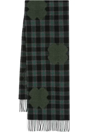 HENRIK VIBSKOV Cross-motif plaided scarf