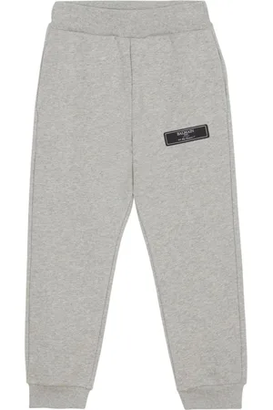 Balmain Logo-patch cotton track pants