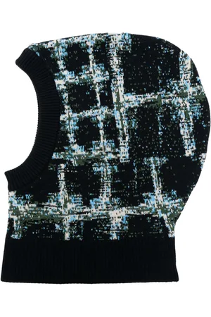 HENRIK VIBSKOV Dust pixelated-pattern balaclava