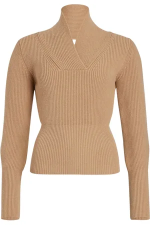 Patou Wrap-collar jumper
