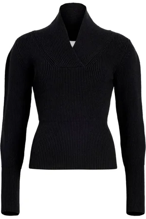 Patou Wrap-collar jumper