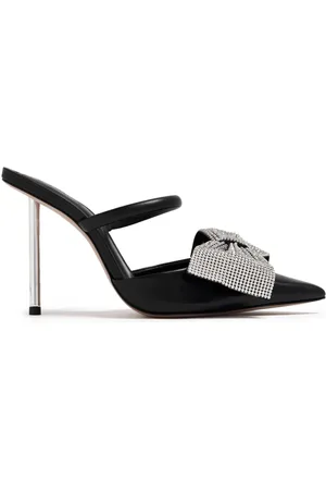 Schutz Mila 100mm bow-detail mules