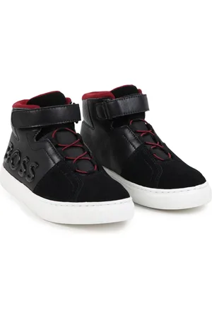 HUGO BOSS Logo-lettering high-top sneakers