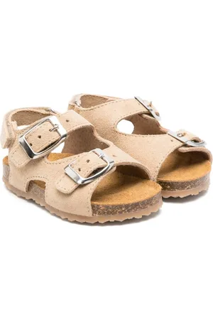 PèPè Double-buckle suede sandals