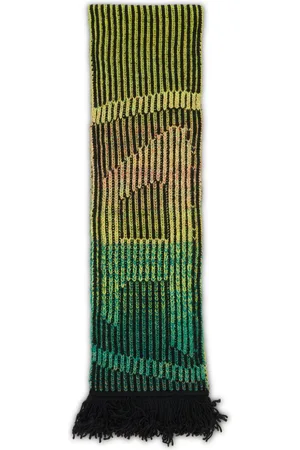 Diesel Logo ribbed scarf