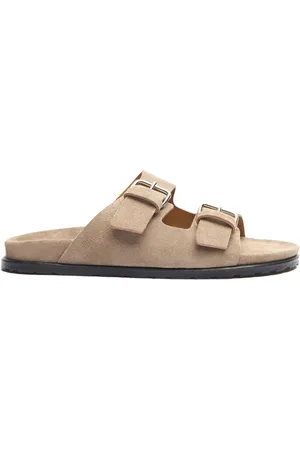 Scarosso Enea suede slides