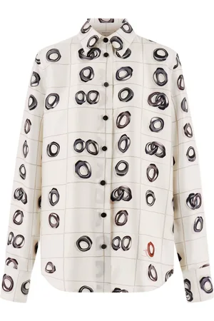 Salvatore Ferragamo Graphic-print silk shirt