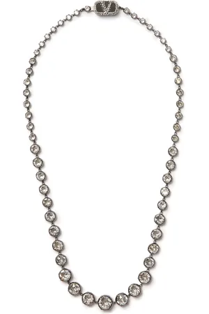 VALENTINO GARAVANI VLogo crystal necklace