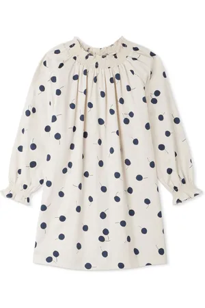 BONPOINT Cherry-print cotton dress