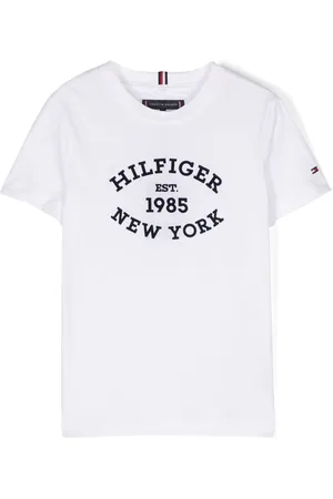 Tommy Hilfiger Flocked-logo cotton T-shirt