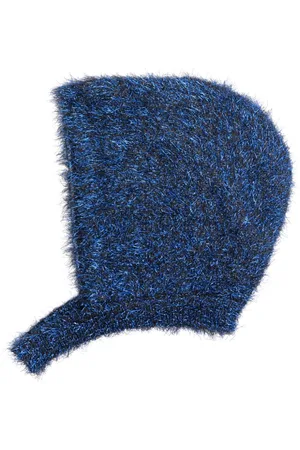 MONNALISA Lurex neck-strap beanie
