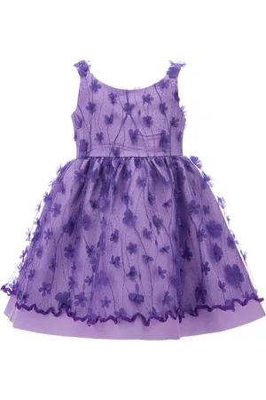 Tulleen Ravine floral-appliqué dress