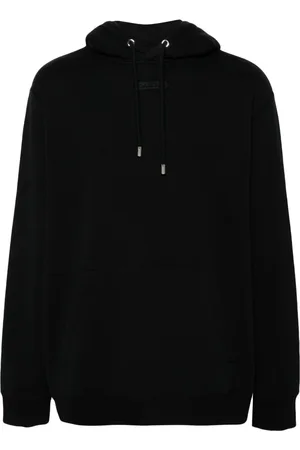 Lanvin Logo-embroidered cotton hoodie