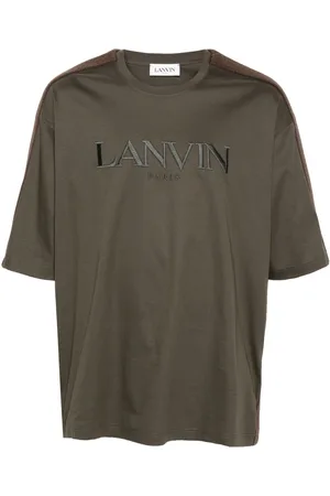 Lanvin Logo-embroidered cotton T-shirt