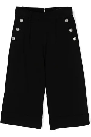 Balmain Pleat-detail wide-leg trousers