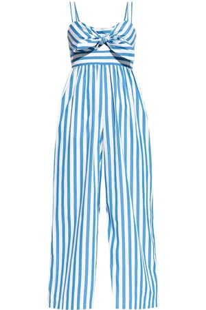 Kate Spade Striped cotton jumpsuit