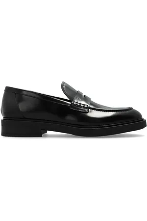 Gianvito Rossi Harris polished-leather penny loafers