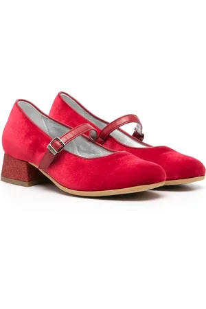 MONNALISA Velvet ballerina shoes