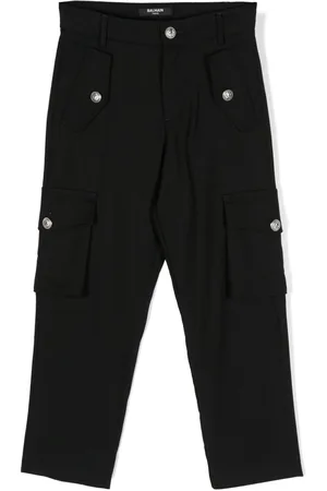 Balmain Virgin-wool cargo trousers