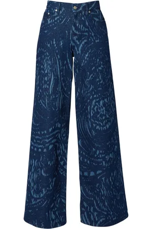 Erdem Paisley wide-leg jeans