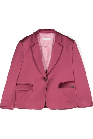MONNALISA Single-breasted satin blazer