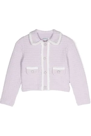 Self-Portrait Contrast-trim cardigan