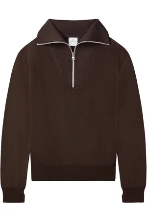 Courrèges Logo-embroidered wool sweater