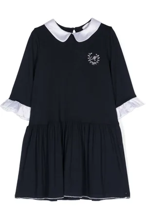 MONNALISA Peter Pan-collar midi dress