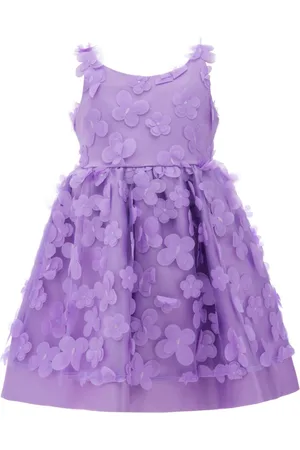 Tulleen Lago floral-appliqué tulle dress