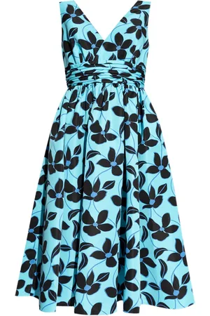 Kate Spade Floral-print V-neck midi dress