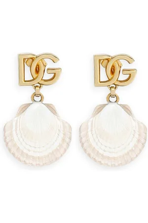 Dolce & Gabbana DG shell drop earrings