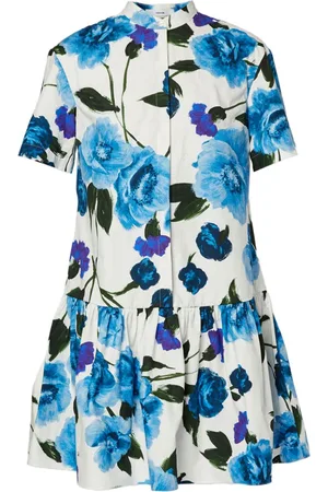 Erdem Floral-print cotton minidress