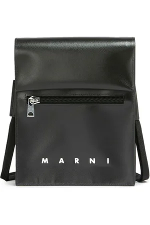Marni Logo-print press-stud fastening shoulder bag
