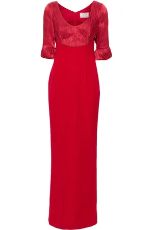 V:PM ATELIER Flora scoop-neck gown