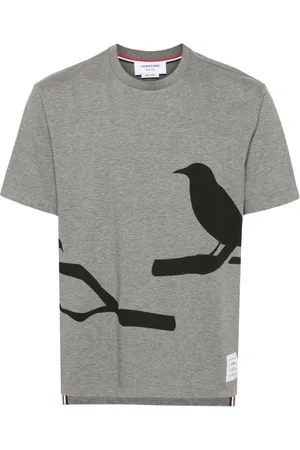 Thom Browne Raven-print cotton T-shirt