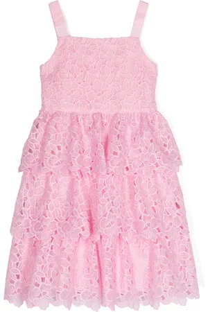 Self-Portrait Organza ruffled dress