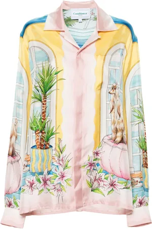 Casablanca Graphic-print silk shirt