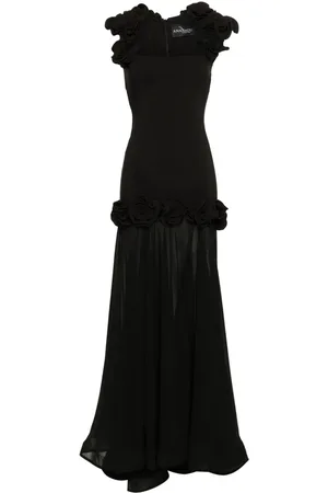 Ana Radu Floral-appliqué dress